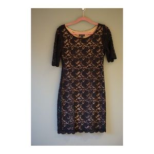 Soft Black Lace Dress